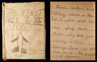 First book by seven year old Rick Doble -- The First Trip To The Moon
